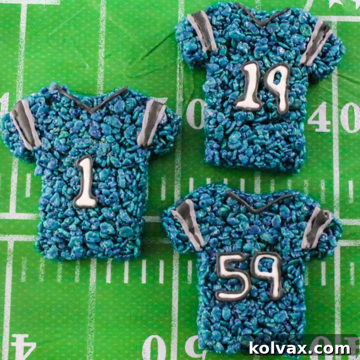 Carolina Panthers Rice Krispie Treats