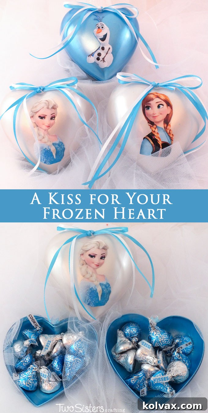 Warmth for the Winter Heart 2 A Kiss For Your Frozen Heart - A DIY Craft Project for Frozen Fans