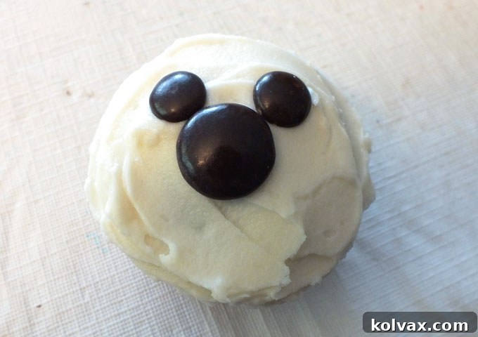 Regular M&M's for the Mickey Ears