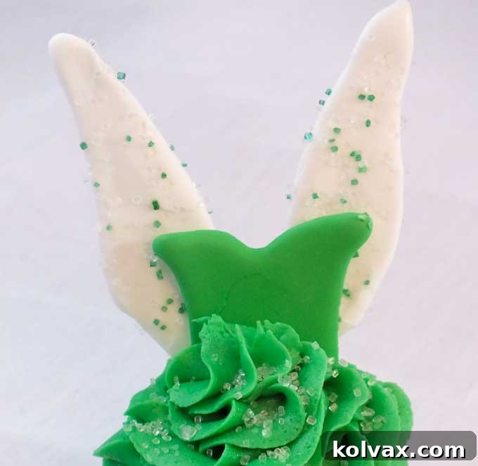 Beautiful Tinkerbell Cupcakes ready for a magical party.