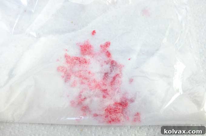 Making Colored Sugar - Step 2