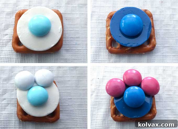 How to assemble the Elsa & Anna Pretzel Bites