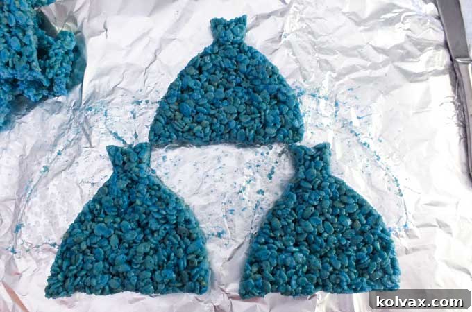 Elsa Dress Rice Krispie Treats
