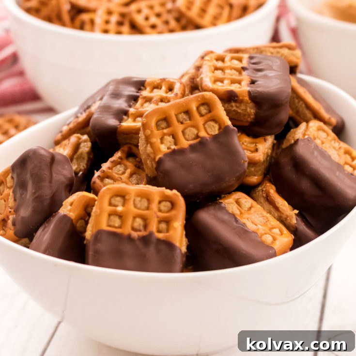 Chocolate Peanut Butter Pretzel Bites
