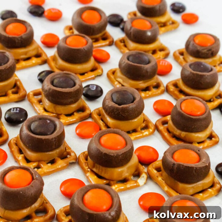 Spooky Salty Sweet Pretzel Delights 8 Halloween Chocolate Caramel Pretzel Bites