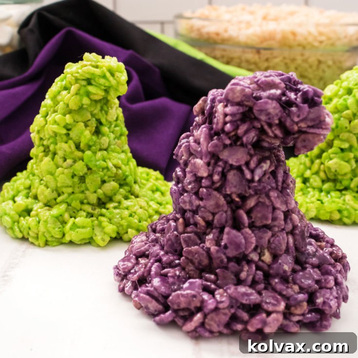 Witch Hats Rice Krispie Treats