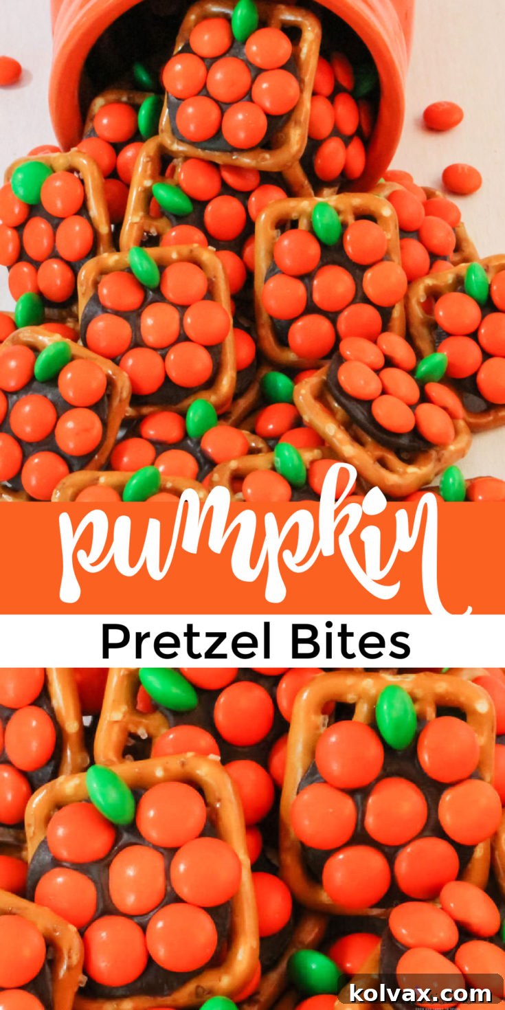 Pumpkin Pretzel Bites for Pinterest