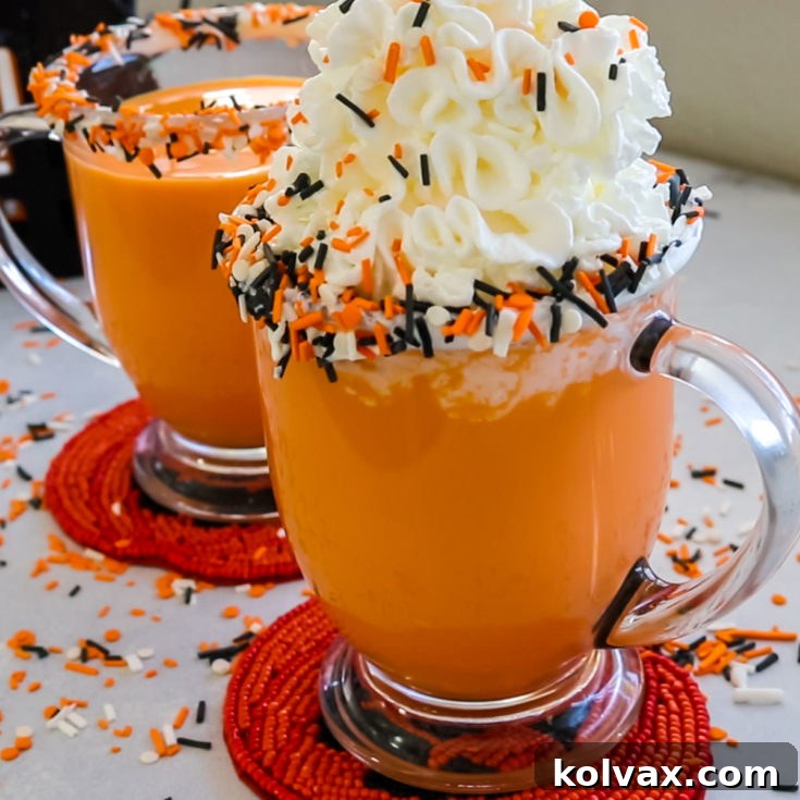 Halloween Hot Vanilla Milk