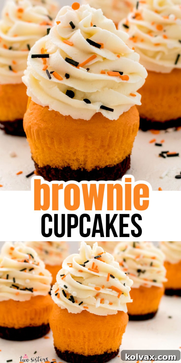 Brownie Cupcakes for Halloween