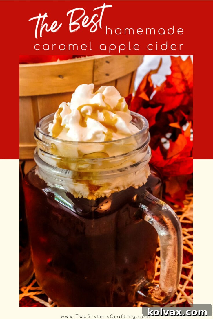 Pinnable image for Caramel Apple Cider