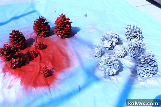 Simple Steps to Spray Paint Your Pine Cones for Gorgeous Holiday Decor