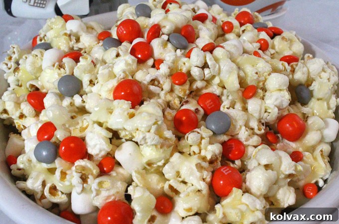Delicious Star Wars BB-8 Popcorn, perfect for movie nights or themed parties