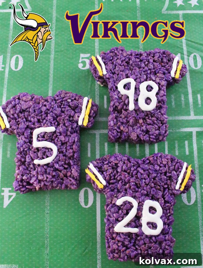 Minnesota Vikings Rice Krispie Treats