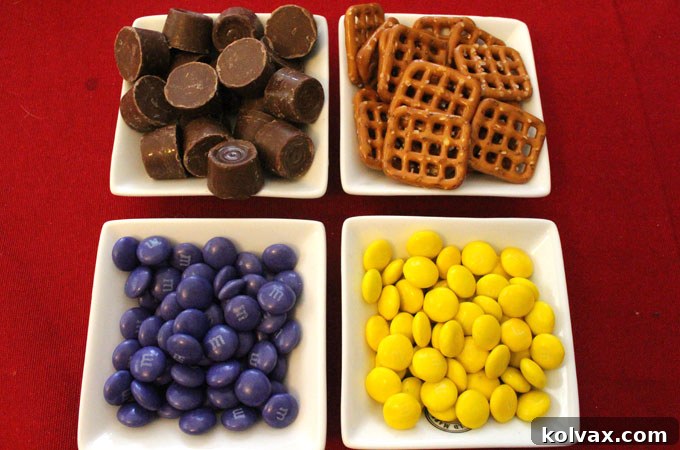 Ingredients laid out for Minnesota Vikings Pretzel Bites recipe