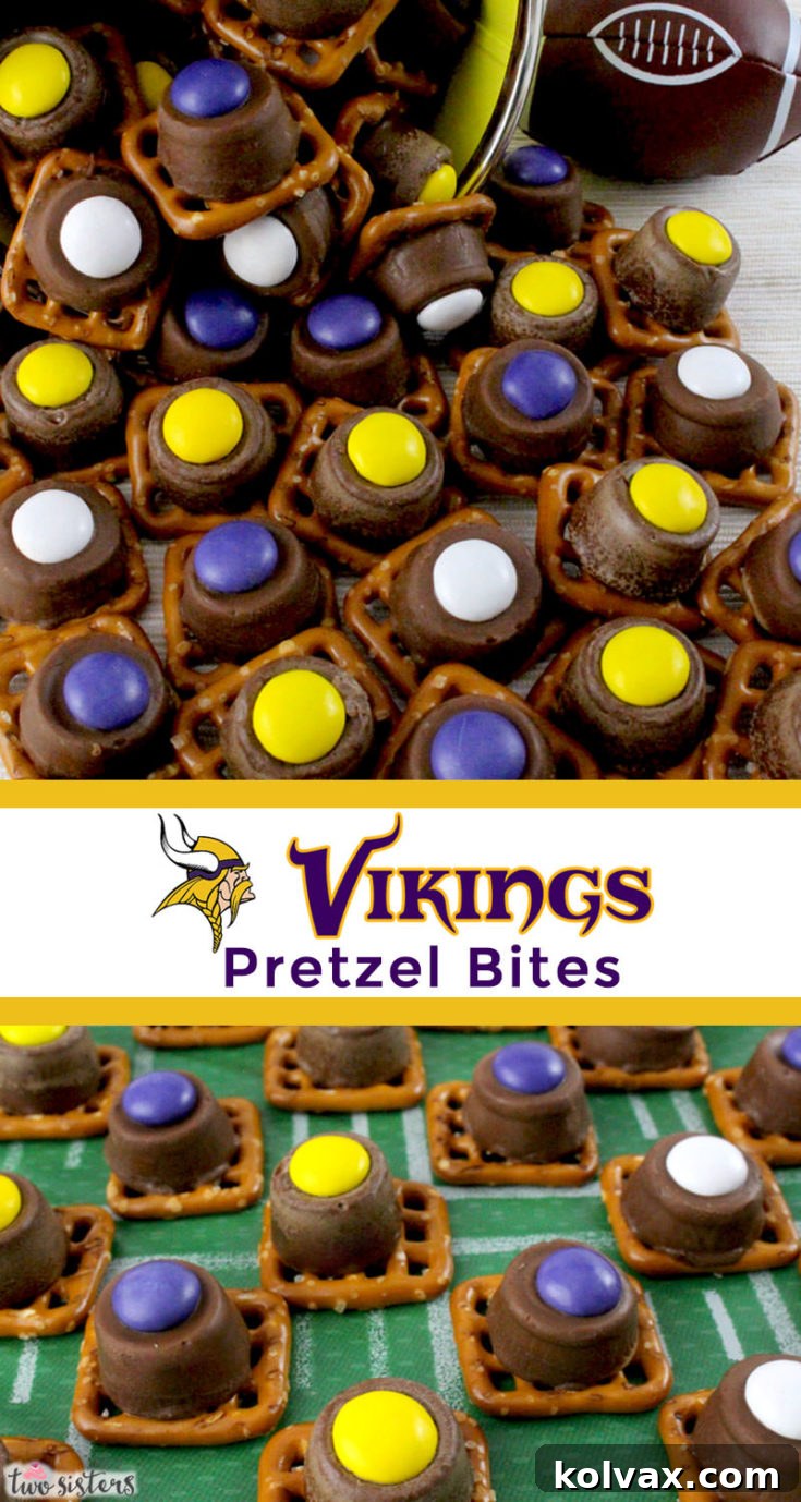 Pinterest icon for Minnesota Vikings Pretzel Bites