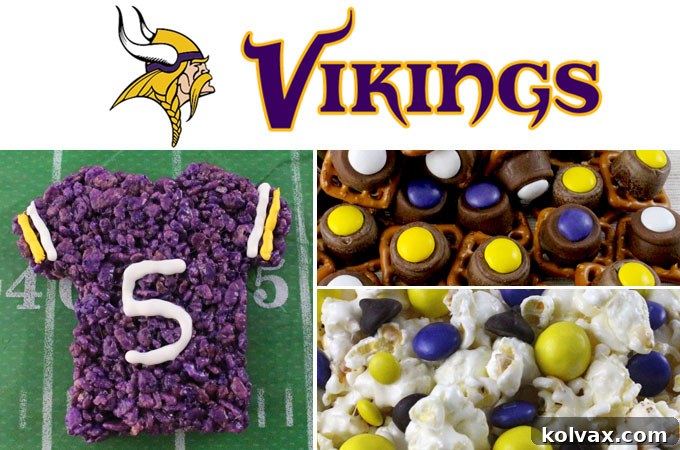 Elevate your Minnesota Vikings Game Day with an array of irresistible Purple and Gold treats, perfect for any football gathering from tailgates to Super Bowl parties.