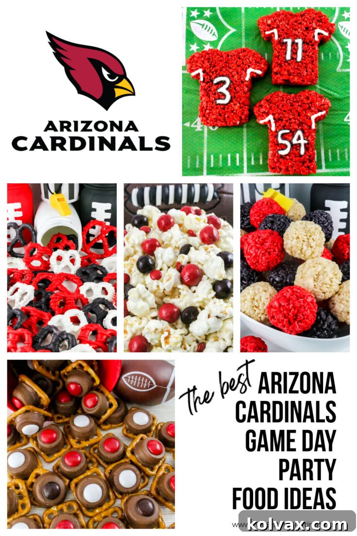 Pinnable image for Arizona Cardinals Game Day Desserts