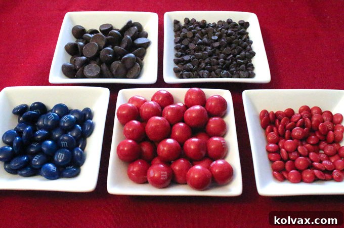 Houston Texans Popcorn Candy Mix: Red and Dark Blue M&M's