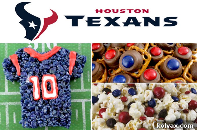 Celebrate Houston Texans Game Day with Delicious Red and Blue Treats