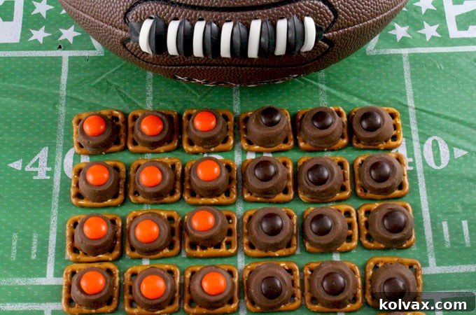 Who Dey Pretzel Bites 2 Our easy to make Cincinnati Bengals Pretzel Bites are yummy bites of sweet and salty Football Game Day goodness. They are perfect as a little extra treat at a NFL playoff party, a Super Bowl party or as a special dessert for the Cincinnati Bengals fan in your life. Follow us for more fun Super Bowl Food Ideas.