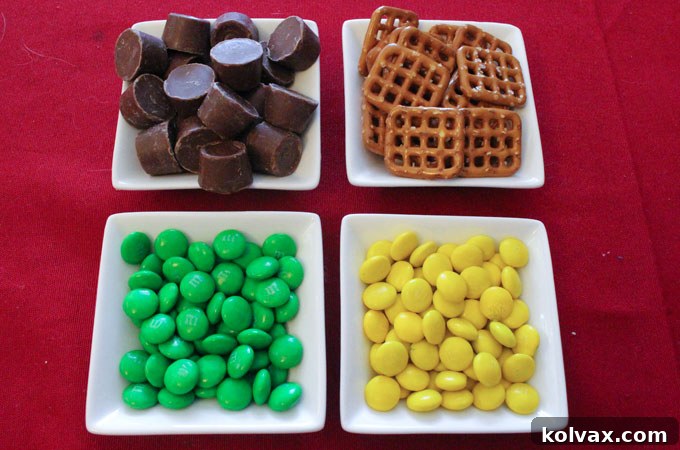 Ingredients for Easy Green Bay Packers Pretzel Bites