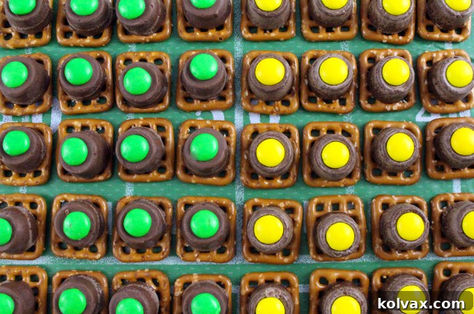 Green Bay Packers Pretzel Bites arranged for serving