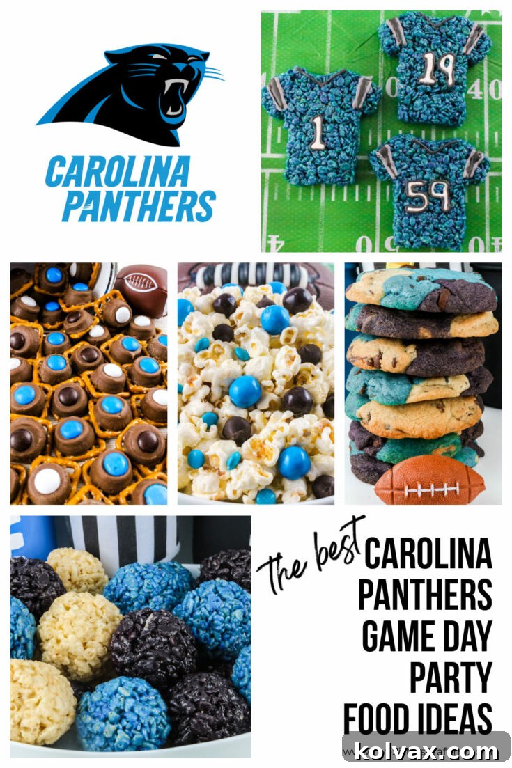 Carolina Panthers Game Day Dessert ideas