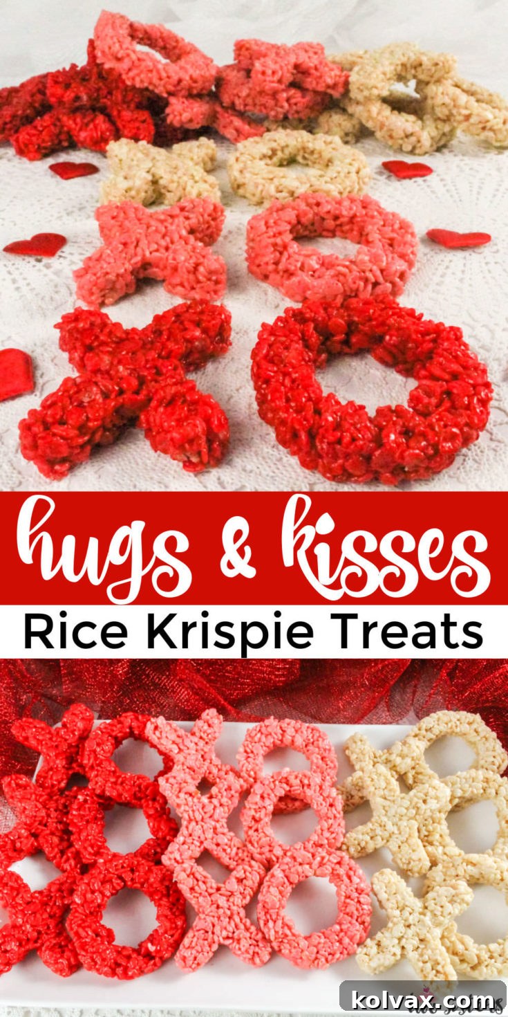 Hugs and Kisses Rice Krispie Treats final image