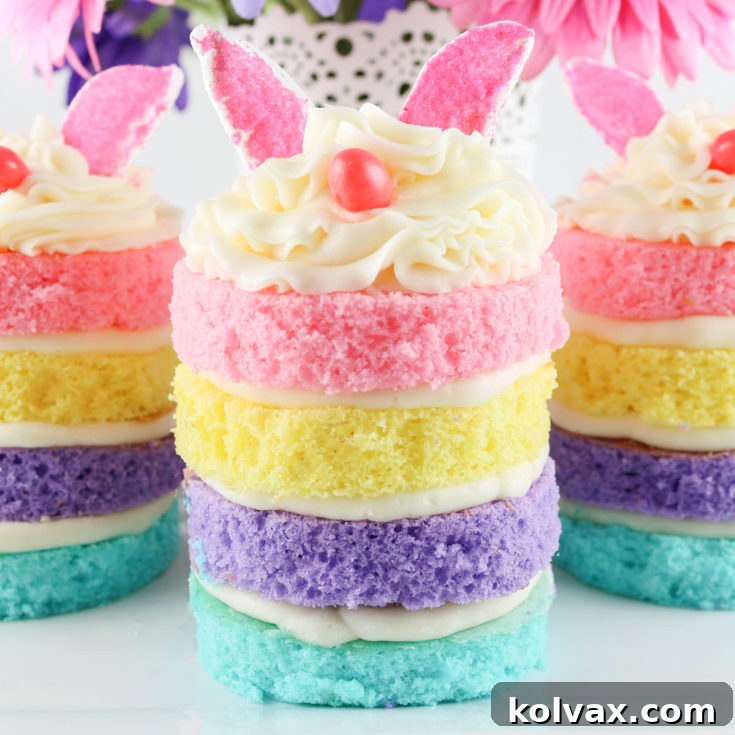Easter Bunny Mini Cakes