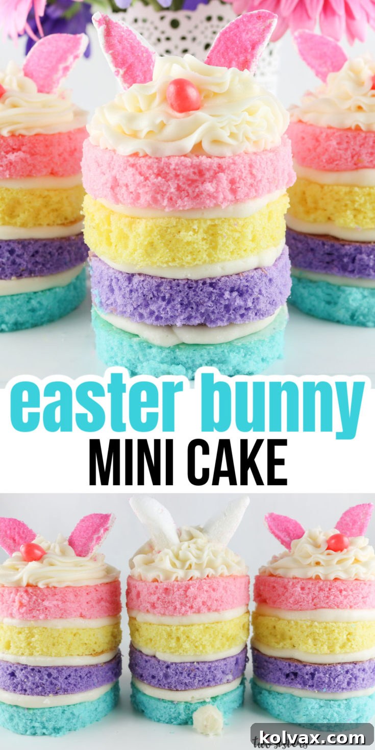 Easter Bunny Mini Cakes