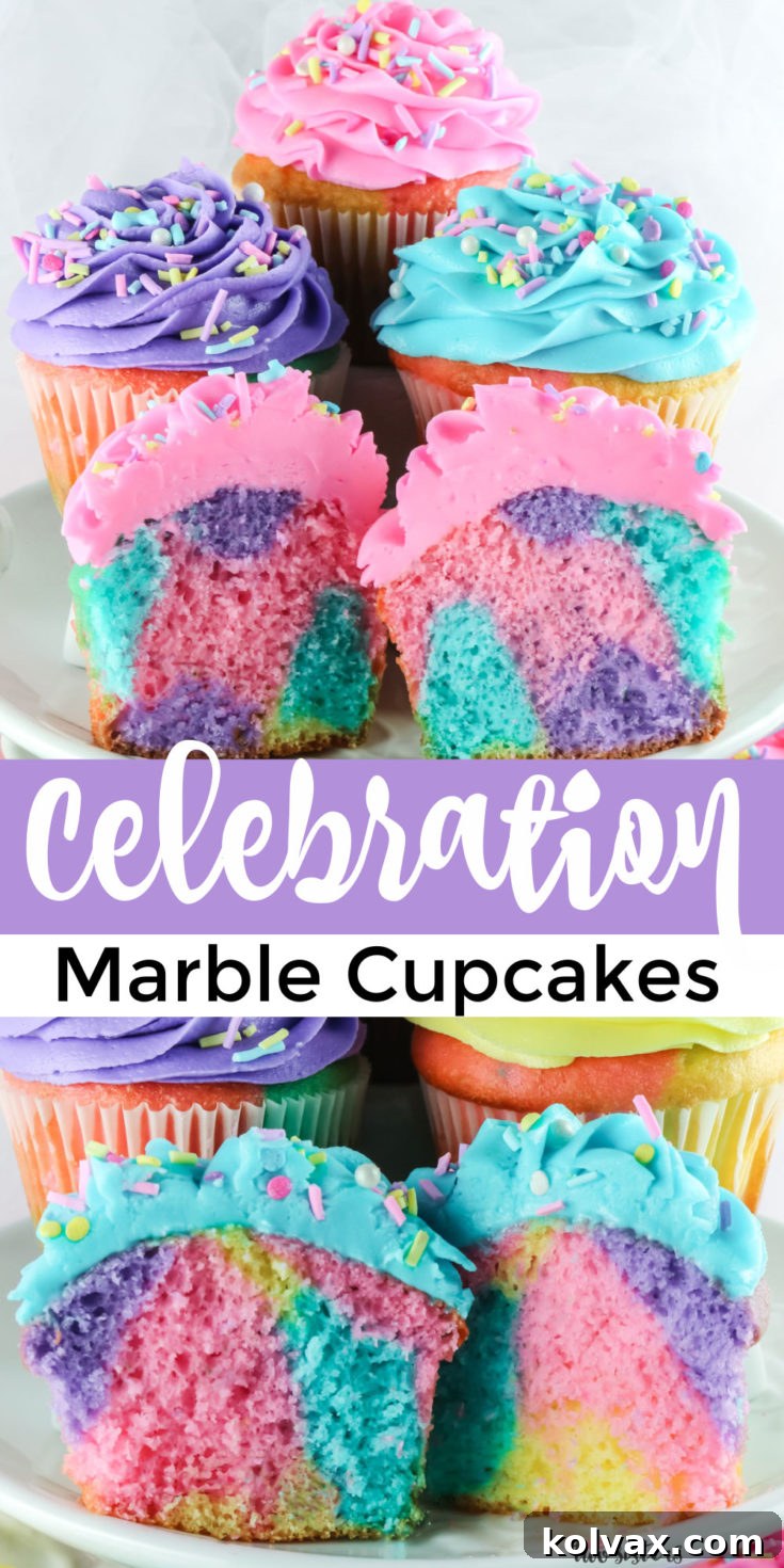 Celebration Marble Cupcakes