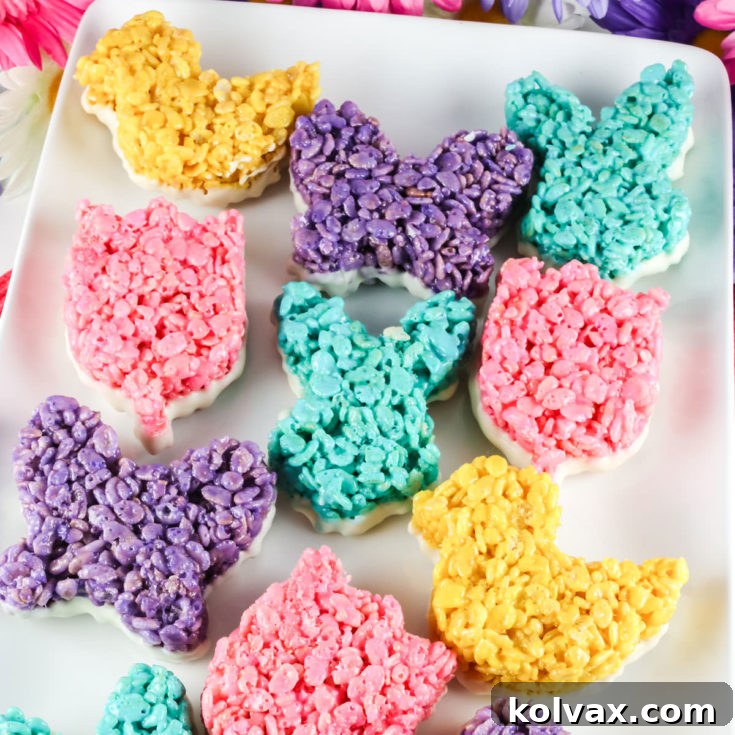 Rice Krispie Treats Dipped in White Chocolate